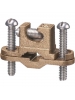 Arlington 717DB - Bronze Bare Wire Ground Clamp with Open Lug - Fits 3/8" to 1" Pipes - 25 Packs